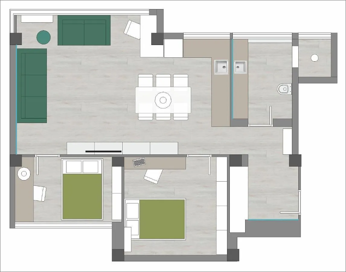 بينالماذينا Alay Apartment & Pool 2 Bedroom